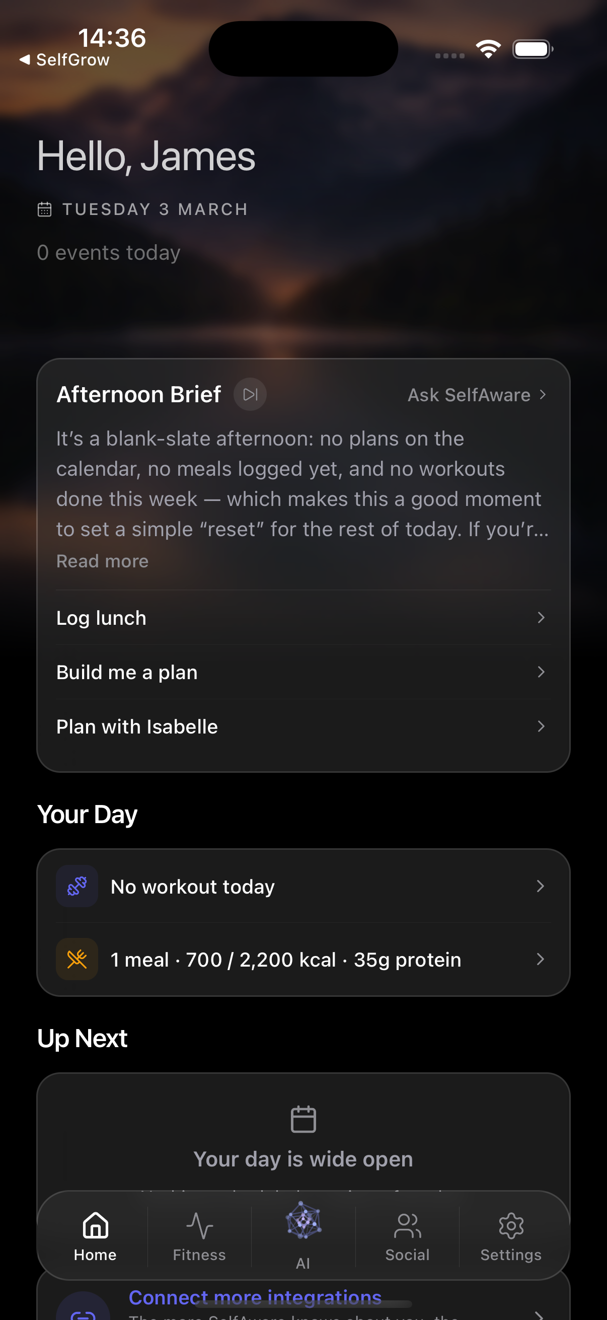SelfAware screenshot